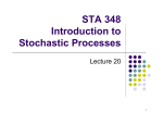 STA 348 Introduction to Stochastic Processes Lecture 20