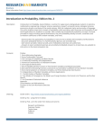 Introduction to Probability. Edition No. 2 Brochure