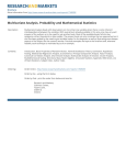 Multivariate Analysis. Probability and Mathematical Statistics Brochure