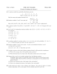 Practice Problems for Exam 3