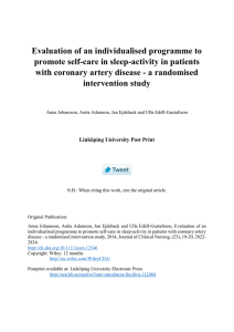 Evaluation of an individualised programme to