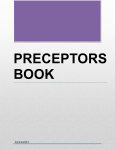 PRECEPTORS BOOK  10/24/2013