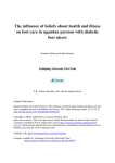 The influence of beliefs about health and illness foot ulcers
