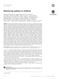 Monitoring asthma in children
