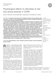 Physiological effects of roflumilast at rest and during exercise in COPD ¨ker