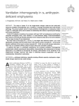 Ventilation inhomogeneity in a -antitrypsin- deficient emphysema 1