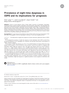 Prevalence of night-time dyspnoea in COPD and its implications for prognosis