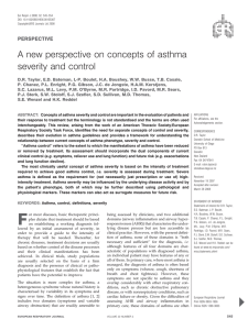 A new perspective on concepts of asthma severity and control PERSPECTIVE
