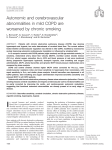 Autonomic and cerebrovascular abnormalities in mild COPD are worsened by chronic smoking