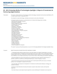09 - 2012 Emerging Medical Technologies Spotlight: A Report of... Partnering Opportunities
