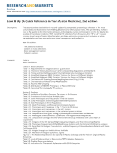 Look It Up! (A Quick Reference in Transfusion Medicine), 2nd... Brochure