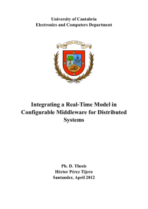 Integrating a Real-Time Model in Configurable Middleware for Distributed Systems
