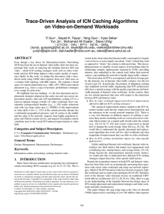 Trace-Driven Analysis of ICN Caching Algorithms on Video-on-Demand Workloads