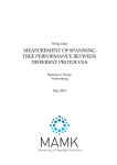 MEASUREMENT OF SPANNING TREE PERFORMANCE BETWEEN DIFFERENT PROTOCOLS