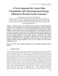 A Novel Approach for Secure Data Transmission and Clustering based Energy