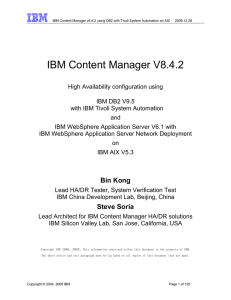 IBM Content Manager V8.4.2