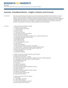 Australia - Broadband Market - Insights, Statistics and Forecasts Brochure