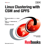 Linux Clustering with with CSM and GPFS d GPFS