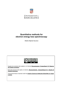Quantitative methods for electron energy loss spectroscopy Alberto Eljarrat Ascunce