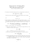 Homework No. 03 (Spring 2014) PHYS 520B: Electromagnetic Theory