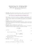 Midterm Exam No. 03 (Spring 2015)