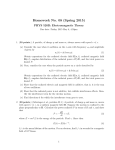 Homework No. 08 (Spring 2015) PHYS 520B: Electromagnetic Theory