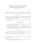 Midterm Exam No. 03 (Spring 2015) PHYS 520B: Electromagnetic Theory