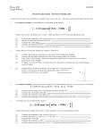 FOURTH MIDTERM - REVIEW PROBLEMS Physics 2220 Fall 2010 George Williams