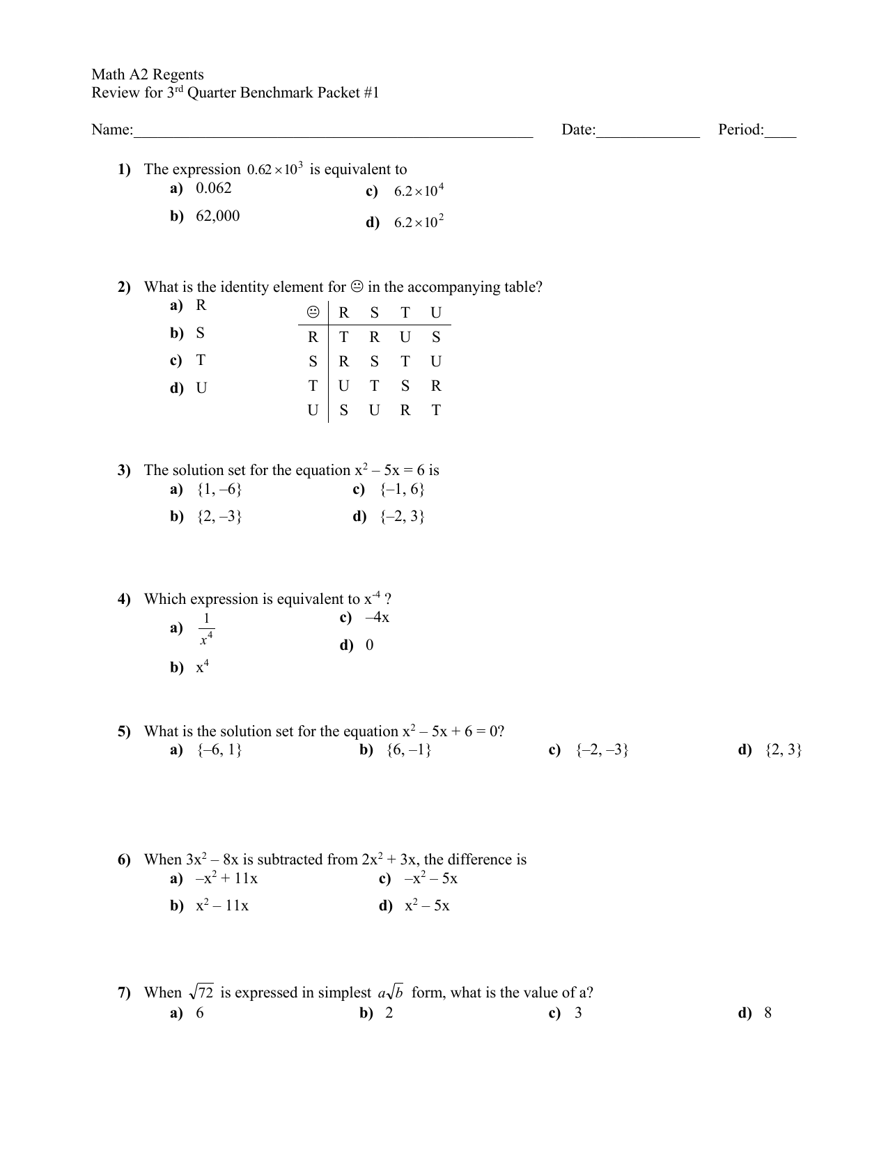 Math Regents Math Regents