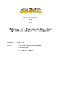 Publications 2003 - Département d`Astrophysique, Géophysique et