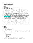 Homework—first quarter Section A Introduction Read Streams