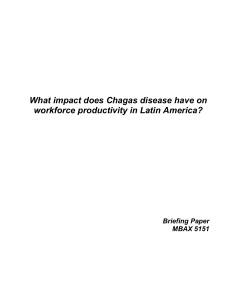 What impact does Chagas disease have on workforce productivity in