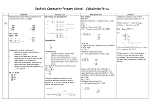 Y5Y6CalculationPolicy - Gosfield Community Primary School