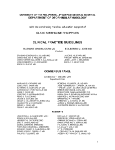 clinical practice guidelines