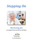 Stepping On Marketing Toolkit - Wisconsin Institute for Healthy Aging