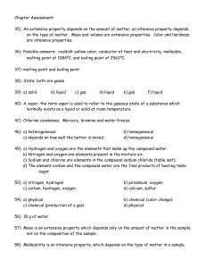 Ch 2-1 Properties of Matter