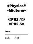Physics Midterm
