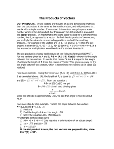 Math Analysis Handout