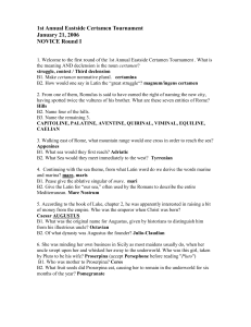 1st Annual Eastside Certamen Tournament