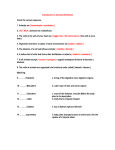 Introduction to Animals Worksheet
