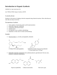 Introduction to Organic Synthesis