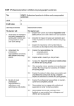 QCF SCMP 3 Professional practice in children and young people`s