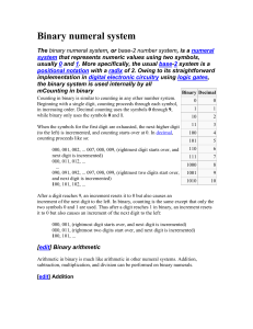 Binary numeral system