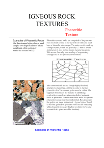 igneous rock textures