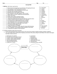 Name Date ______ Per ______ Cell Cycle WS II I. Matching – Each