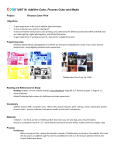Color UNIT III: Additive Color, Process Color and Media