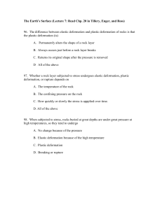 The Earth`s Surface (Lecture 7: Read Chp