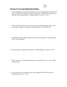 Newton`s 2nd Law and Momentum Problems