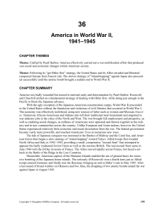 Chapter 36: America in World War II, 1941-1945