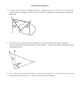 Trigonometry Applications 1) A bridge is to be built across a small